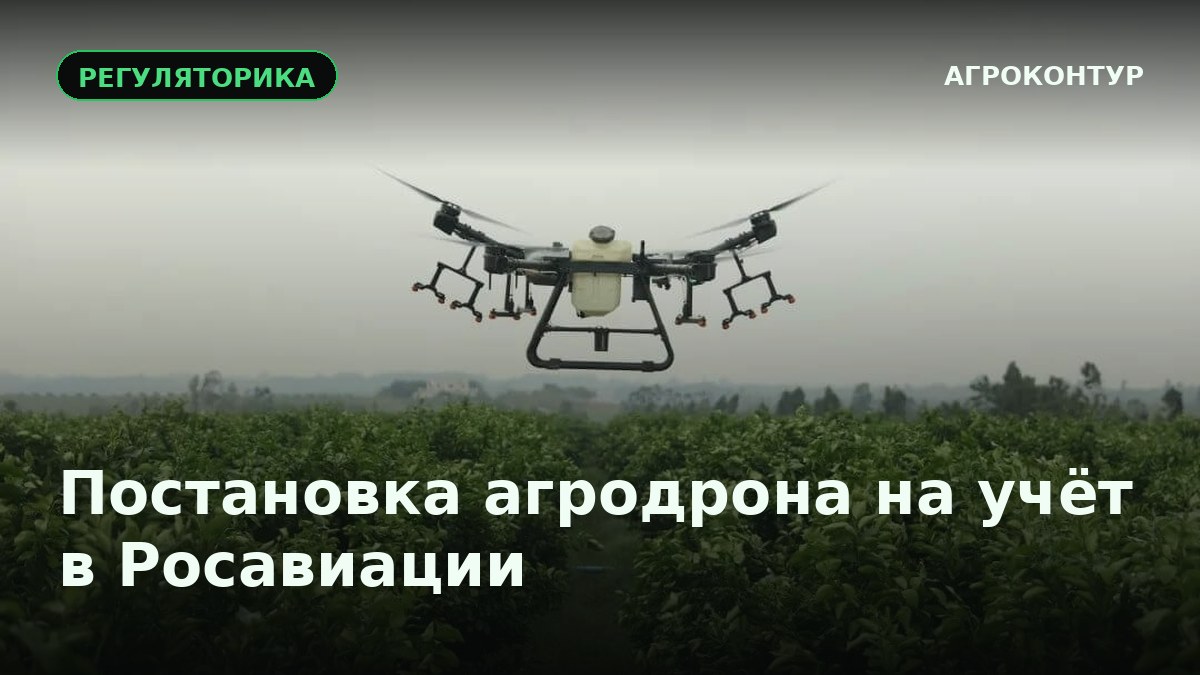 Постановка агродрона на учёт в Росавиации: пошагово